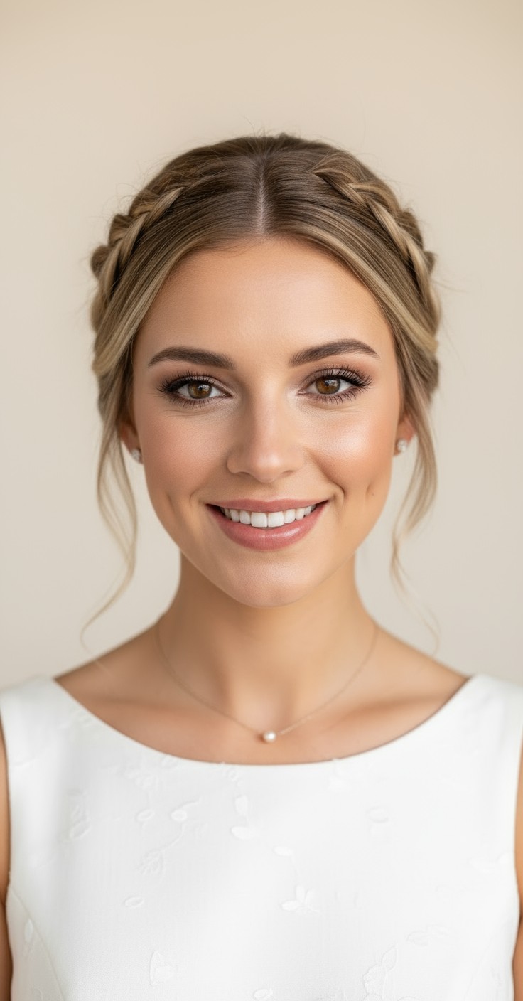 After Braided Wedding Hair Updo